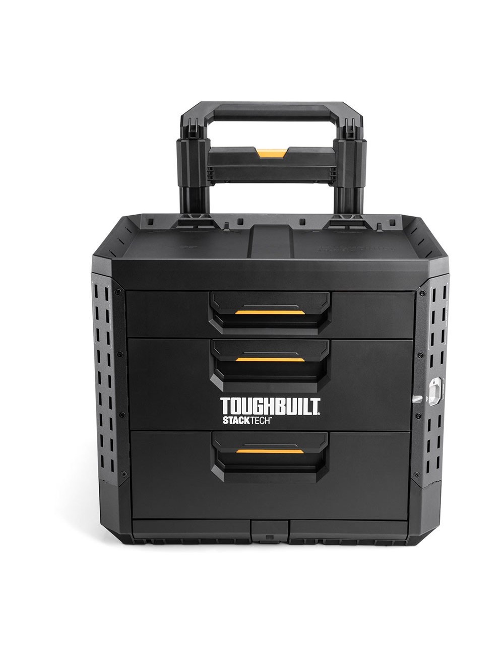 Caja de herramientas con 3 cajones, ruedas y cierre stacktech, 53 x 40,5 x 47,7 cm