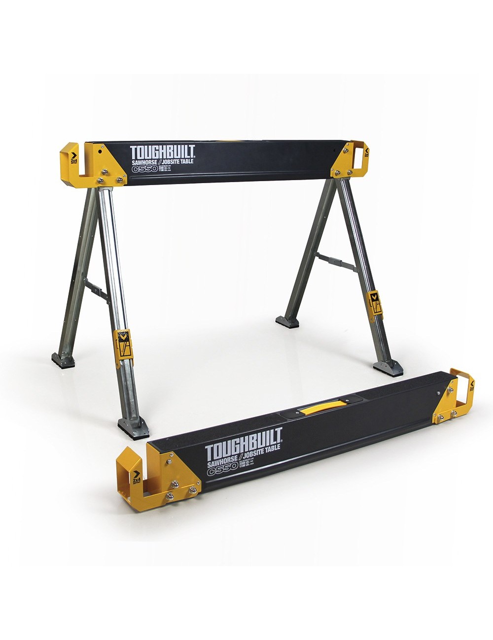 Caballetes portátiles / mesa de trabajo, c550, 2 uds