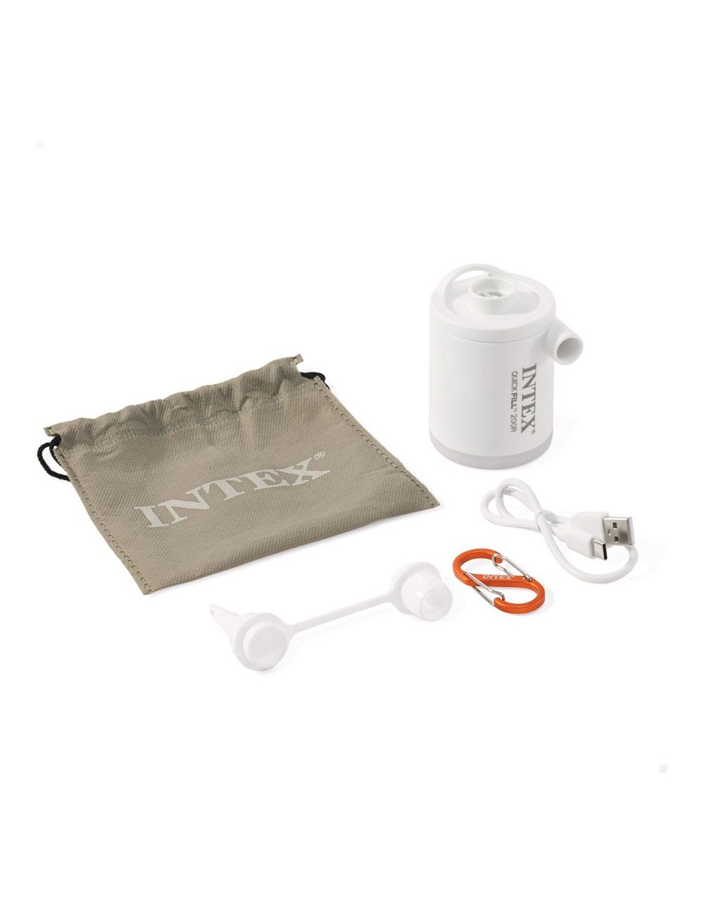 Mini bomba eléctrica de aire con luz led, quick fill