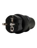 Clavija 2p+t 16a 250 v, ip20, negra, máx. 3 x 1,5 mm