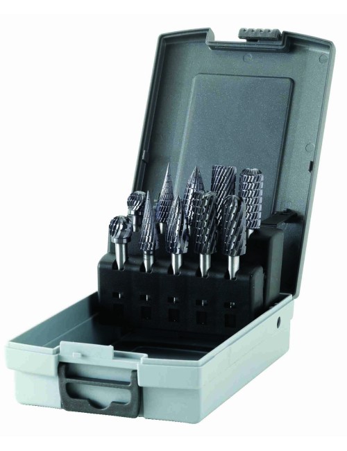 JUEGO DE FRESAS ROTATIVAS MWJFR10 - 10PIEZAS JUEGO DE FRESAS ROTATIVAS HM4 8-12MM,  10 PIEZAS