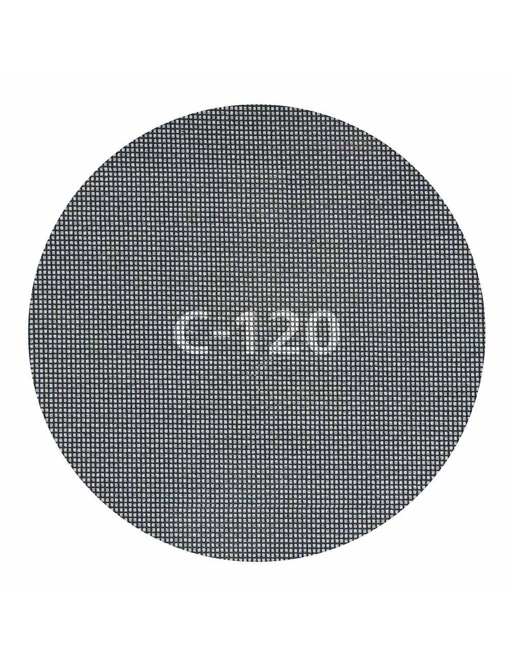 Discos de lijar autoadherentes de rejilla de carburo ø225 mm, grano 120, 5 uds