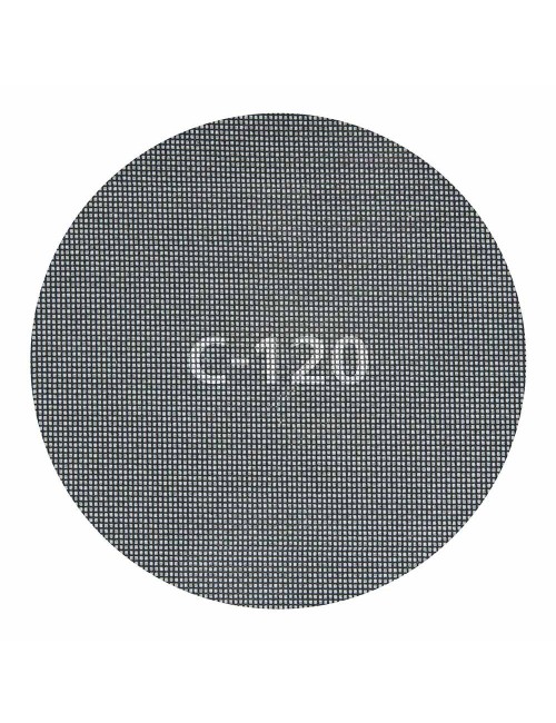 Discos de lijar autoadherentes de rejilla de carburo ø225 mm, grano 120, 5 uds