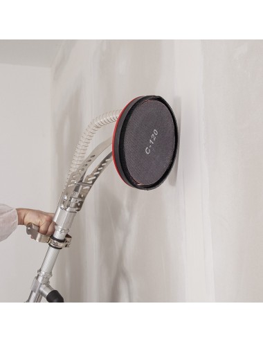 Discos de lijar autoadherentes de rejilla de carburo ø225 mm, grano 120, 5 uds