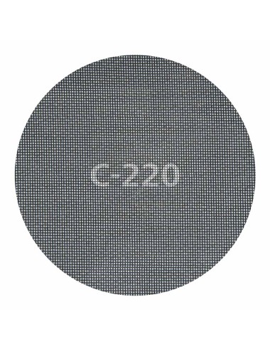 Discos de lijar autoadherentes de rejilla de carburo ø225 mm, grano 220, 5 uds