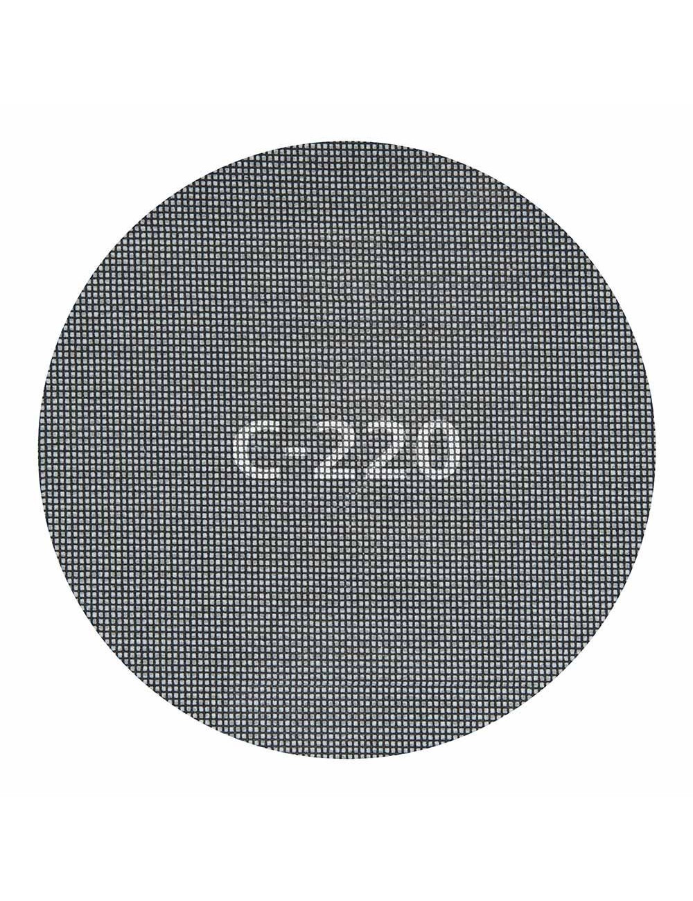 Discos de lijar autoadherentes de rejilla de carburo ø225 mm, grano 220, 5 uds
