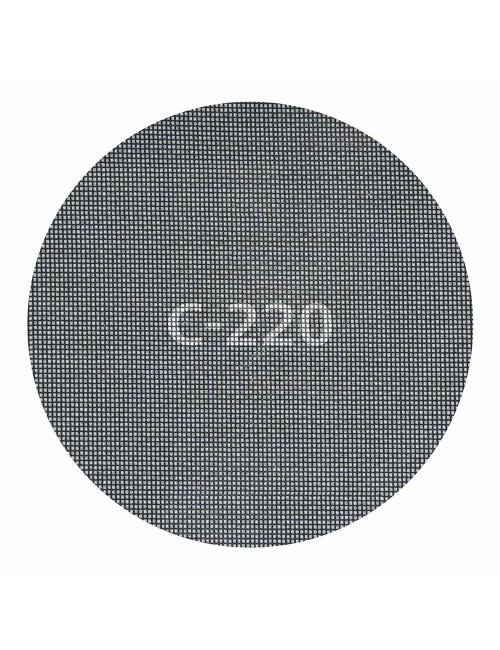 Discos de lijar autoadherentes de rejilla de carburo ø225 mm, grano 220, 5 uds