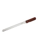 Cuchillo con mango de madera para materiales aislantes profesional, 275 mm