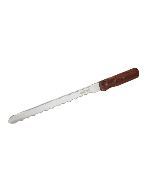 Cuchillo con mango de madera para materiales aislantes profesional, 275 mm