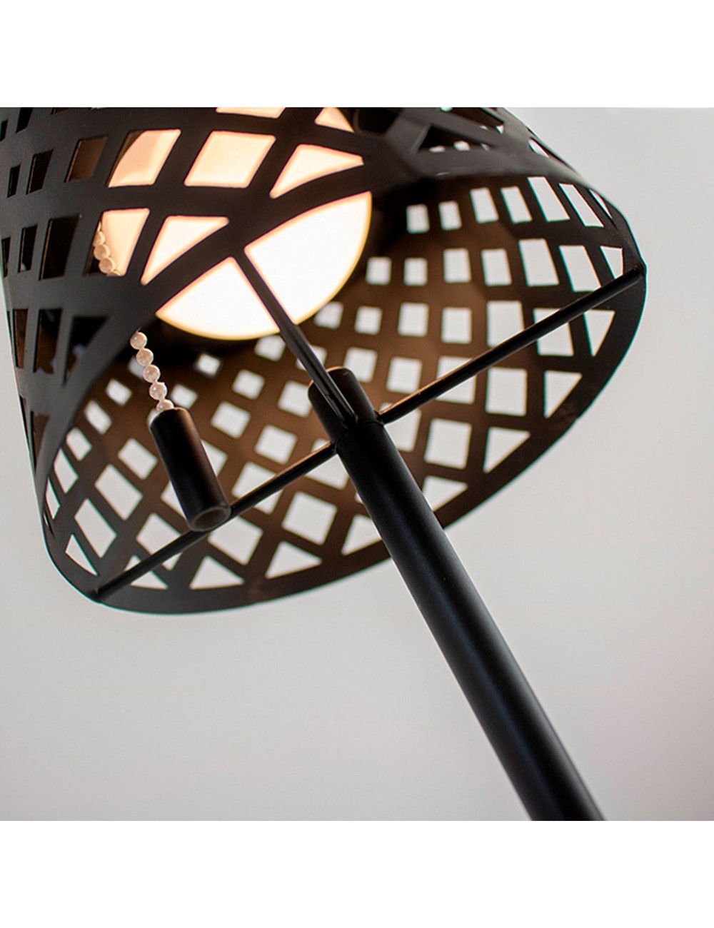 Lámpara solar de sobremesa negra gretita, ø12 x 30 cm