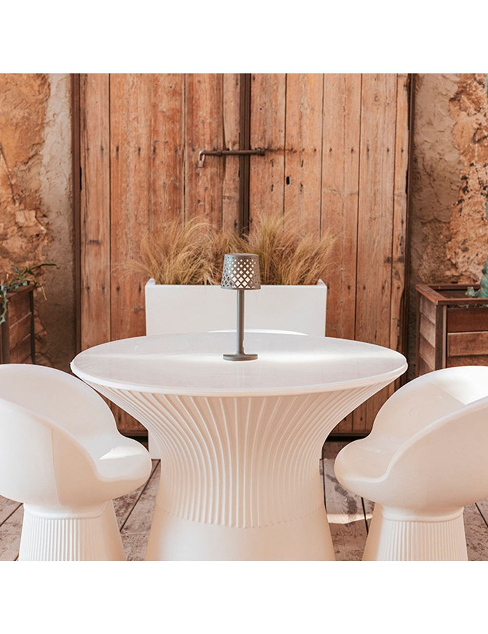 Lámpara de sobremesa antracita gretita, ø11,7 x 31 cm