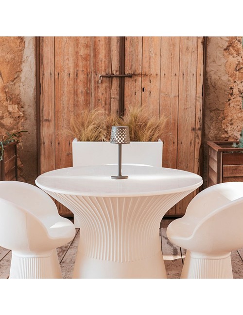 Lámpara de sobremesa antracita gretita, ø11,7 x 31 cm