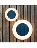 Aplique led solar wally 27, blanco, ø27 x 5 cm
