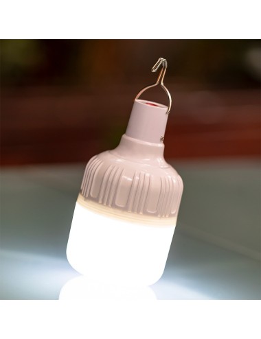 Bombilla led portátil recargable, blanca, 500 im, lp44, 2 uds
