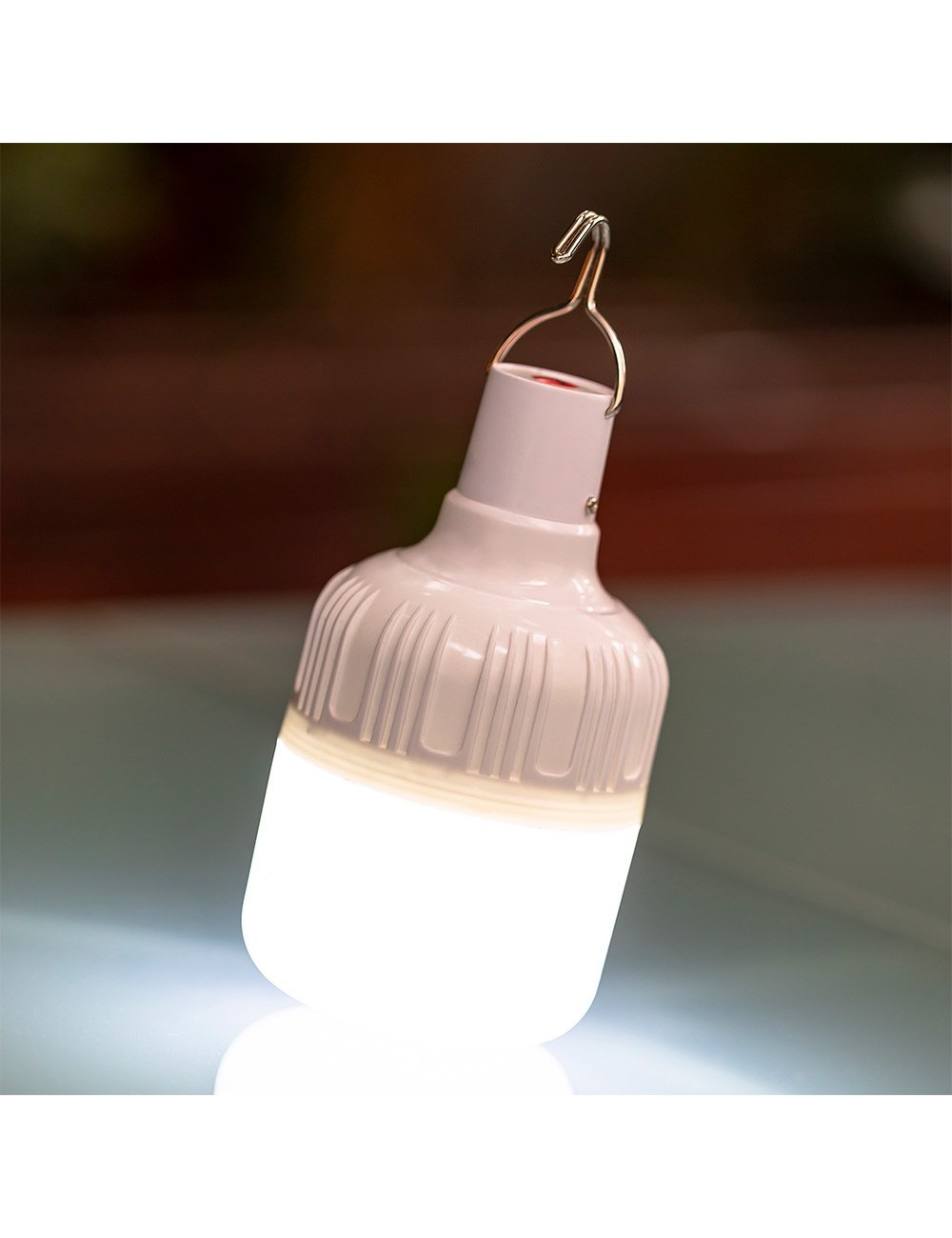 Bombilla led portátil recargable, blanca, 500 im, lp44, 2 uds