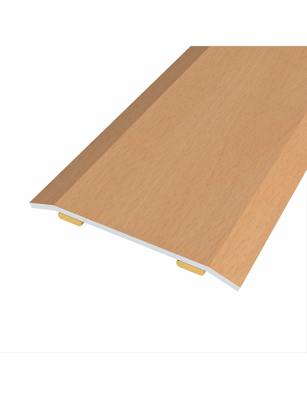 Junta de acero para mismo nivel, 40 x 3,5 mm, adhesiva, flooring, haya clara, 83 cm