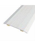 Junta de acero para mismo nivel, 40 x 3,5 mm, adhesiva, flooring, roble gris claro, 83 cm.