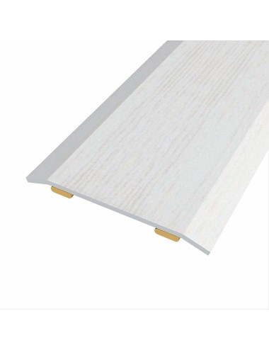 Junta de acero para mismo nivel, 40 x 3,5 mm, adhesiva, flooring, roble gris claro, 166 cm