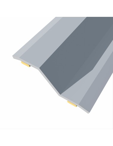 Junta de acero para desnivel 8-14 mm, adhesiva, flooring, inox, 166 x 3,6 cm