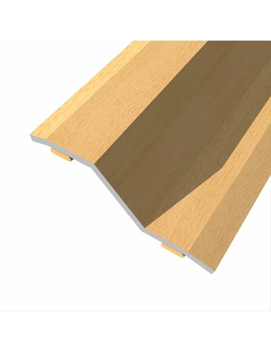Junta de acero para desnivel 8-14 mm, adhesiva, flooring, roble rústico, 166 x 3,6 cm