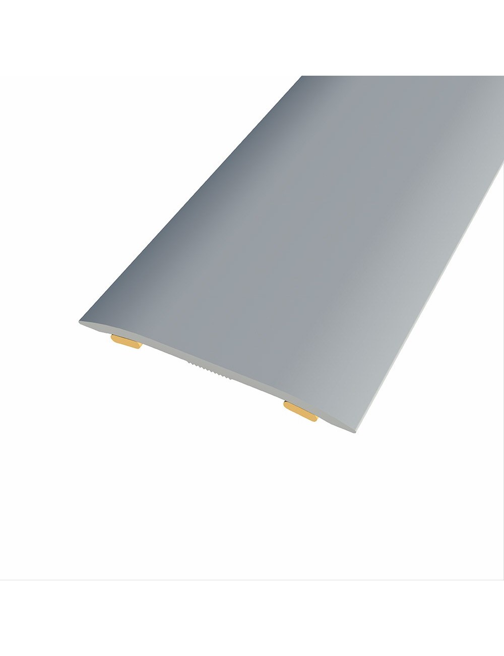 Junta de aluminio para mismo nivel, 37 x 2,3 mm, adhesiva, quick & pro, plata mate, 83 cm