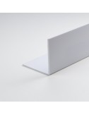 Perfil bricolaje ángulo pvc blanco satinado 1000 x 20 x 20 mm