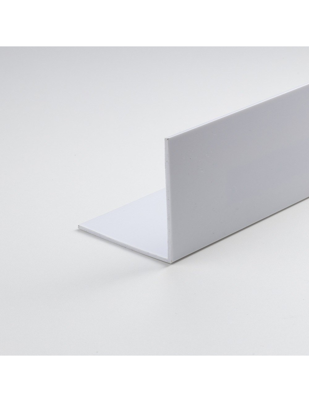 Perfil bricolaje ángulo pvc blanco satinado 1000 x 30 x 30 mm