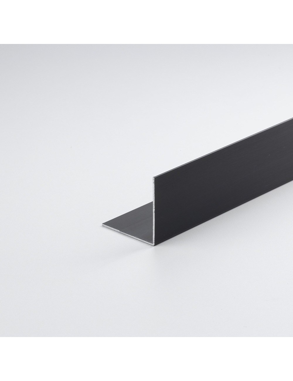 Perfil bricolaje ángulo aluminio negro mate 1000 x 20 x 20 mm
