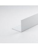 Perfil bricolaje ángulo aluminio pintado blanco 1000 x 30 x 30 mm