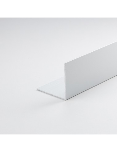 Perfil bricolaje ángulo aluminio pintado blanco 1000 x 30 x 30 mm