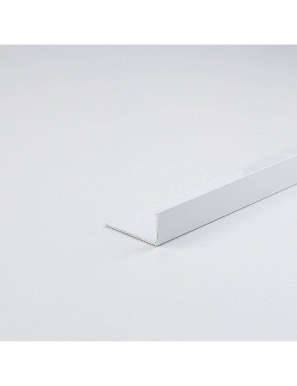 Perfil bricolaje ángulo l aluminio pintado blanco 1000 x 15 x 10 mm