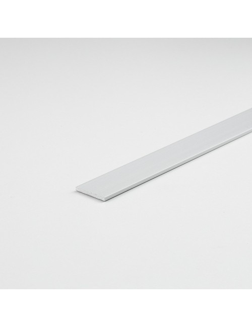 Perfil bricolaje pletina aluminio plata 1000 x 20 x 2 mm