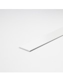 Perfil bricolaje pletina aluminio pintado blanco 1000 x 15 x 2 mm