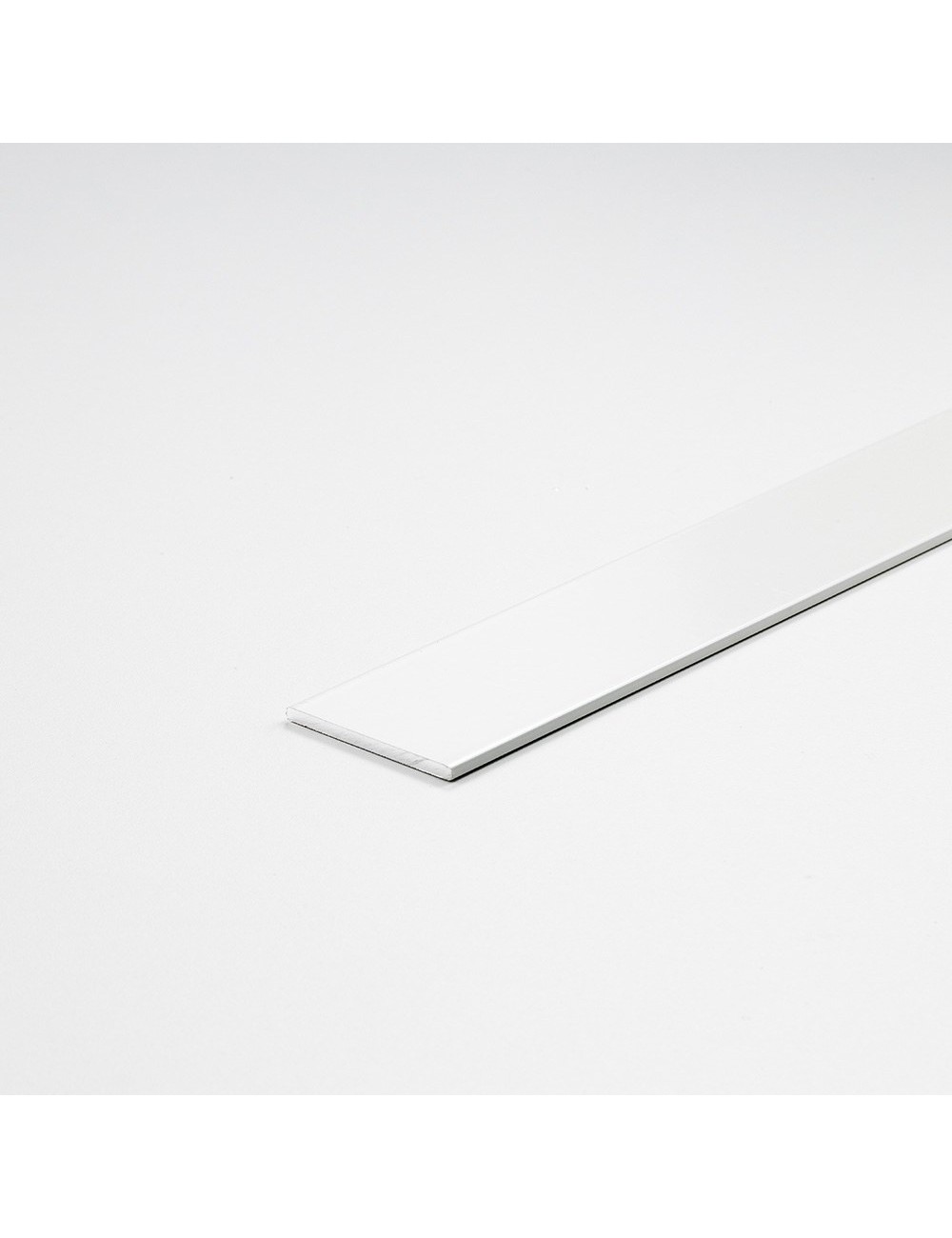 Perfil bricolaje pletina aluminio pintado blanco 1000 x 15 x 2 mm