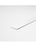 Perfil bricolaje pletina aluminio pintado blanco 1000 x 20 x 2 mm