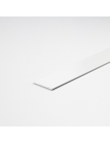 Perfil bricolaje pletina aluminio pintado blanco 1000 x 30 x 2 mm