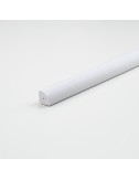 Tubo cuarto de caña pvc blanco satinado 1000 x 14 x 14 mm