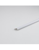 Perfil bricolaje lomo pvc blanco 1000 x ø5 mm
