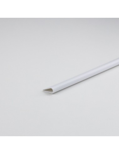Perfil bricolaje lomo pvc blanco 1000 x ø5 mm
