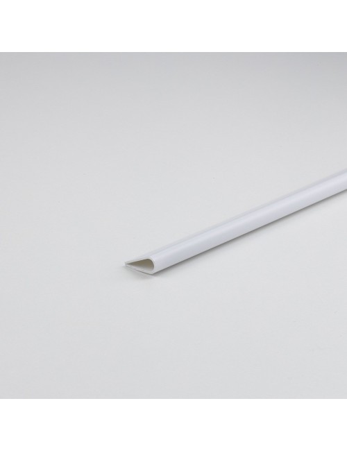 Perfil bricolaje lomo pvc blanco 1000 x ø5 mm
