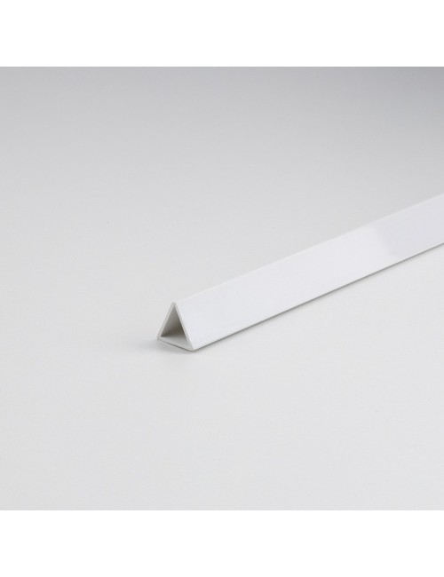 Perfil junquillo triangular pvc blanco 1000 x ø12 mm