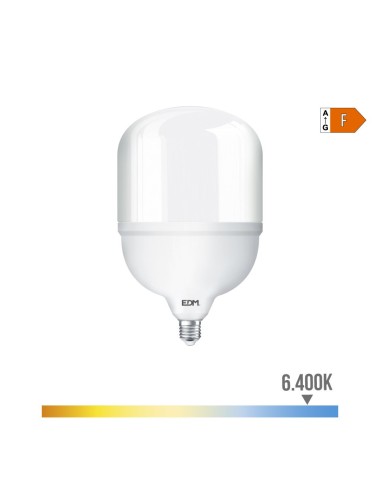 Bombilla industrial led, t160, e27, 60 w 6490 lm, 6400 k, luz fría, 220-240 v~ ø160 x 264 mm