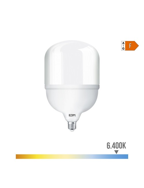 Bombilla industrial led, t160, e27, 60 w 6490 lm, 6400 k, luz fría, 220-240 v~ ø160 x 264 mm