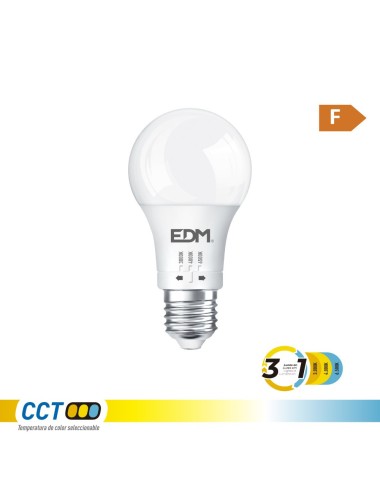 Bombilla standard led a60 e27, 10 w, 932 lm, 3cct, ø60 x 116 mm