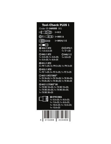 Juego herramientas chek plus 1, 39 piezas