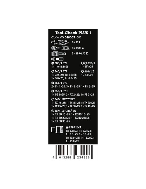 Juego herramientas chek plus 1, 39 piezas