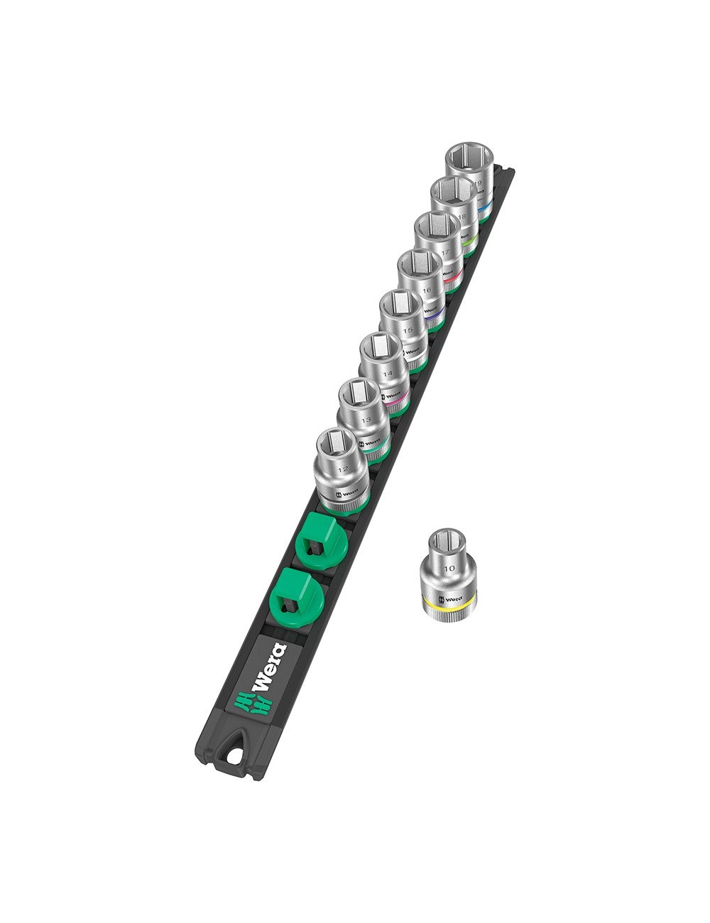 Vasos ½ pulg rail c4, juego 9 piezas