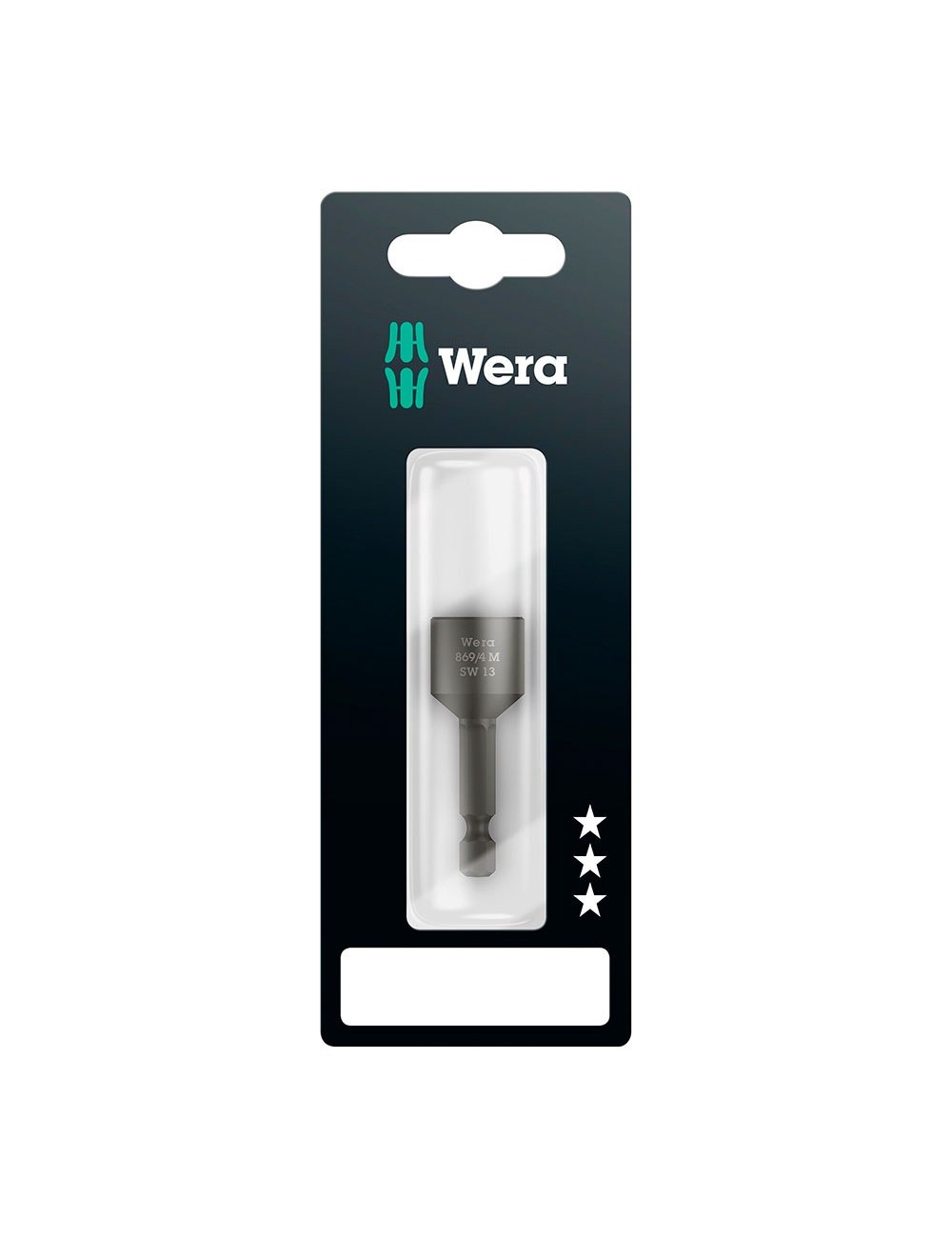 Punta con vaso magnético m13 x 50 mm