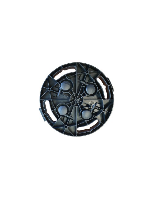 Plataforma con ruedas, ø300 x 70 mm