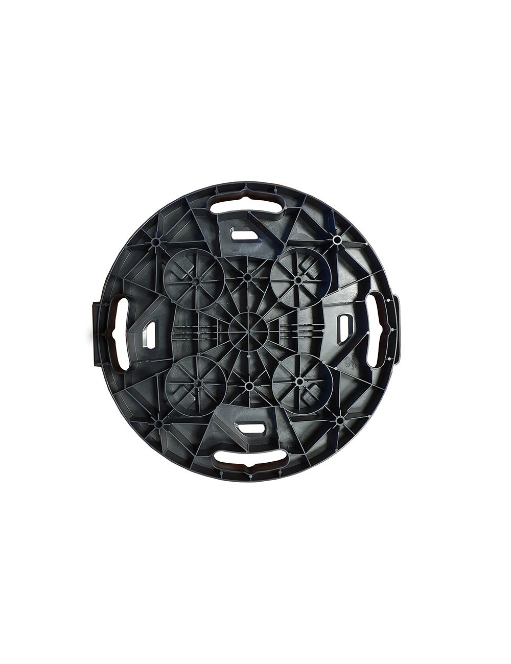 Plataforma con ruedas, ø400 x 125 mm